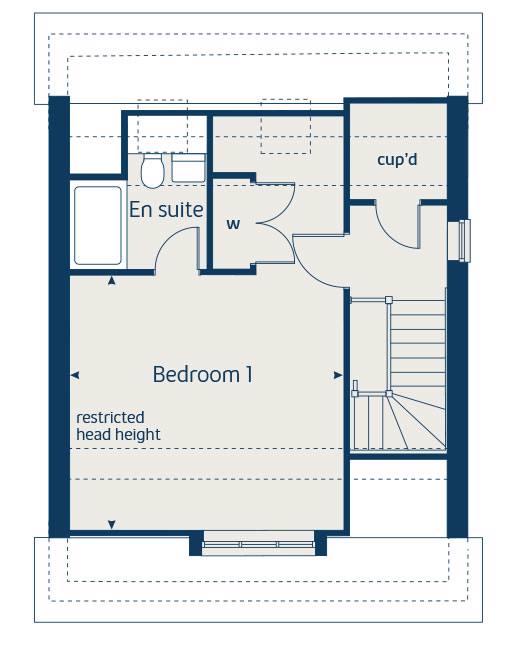 Second floor floorplan of The Willows at Yapton View floor floorplan of The Willows at Yapton View